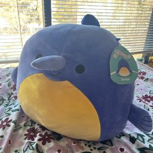 Swish the Swordfish Squishmallow with Tag